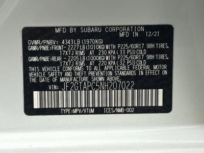 2022 Subaru Crosstrek Premium