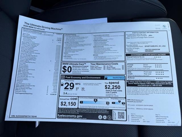 2026 BMW X3 30 xDrive