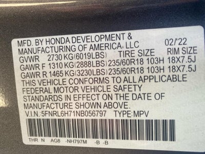 2022 Honda Odyssey EX-L