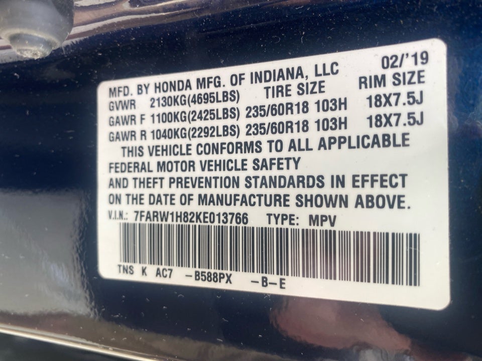 2019 Honda CR-V EX-L