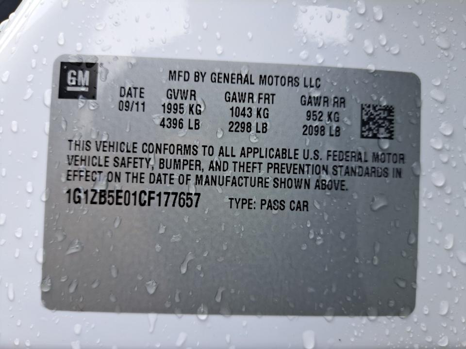 2012 Chevrolet Malibu LS w/1LS