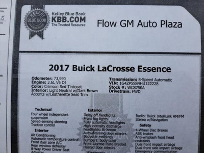 2017 Buick LaCrosse Essence