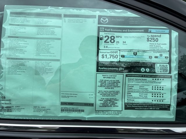 2026 Mazda Mazda3 Hatchback 2.5 S Carbon Edition