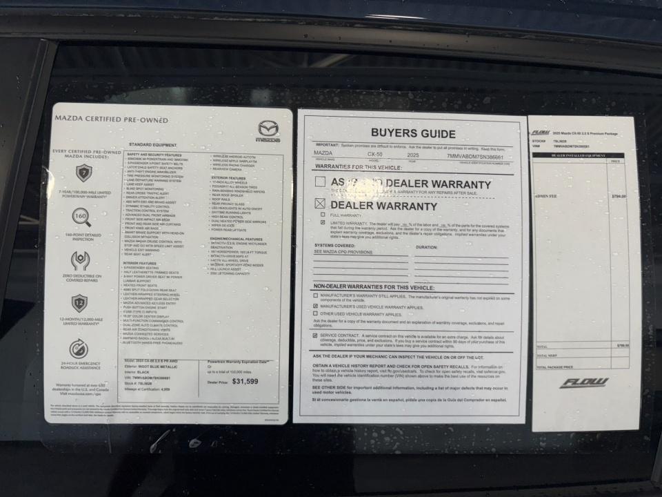 2025 Mazda Mazda CX-50 2.5 S Premium Package