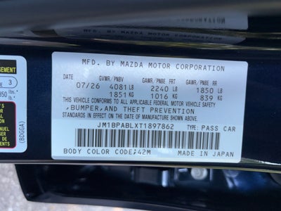 2026 Mazda Mazda3 Sedan 2.5 S Select Sport