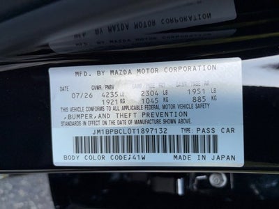 2026 Mazda Mazda3 Sedan 2.5 S Carbon Edition AWD