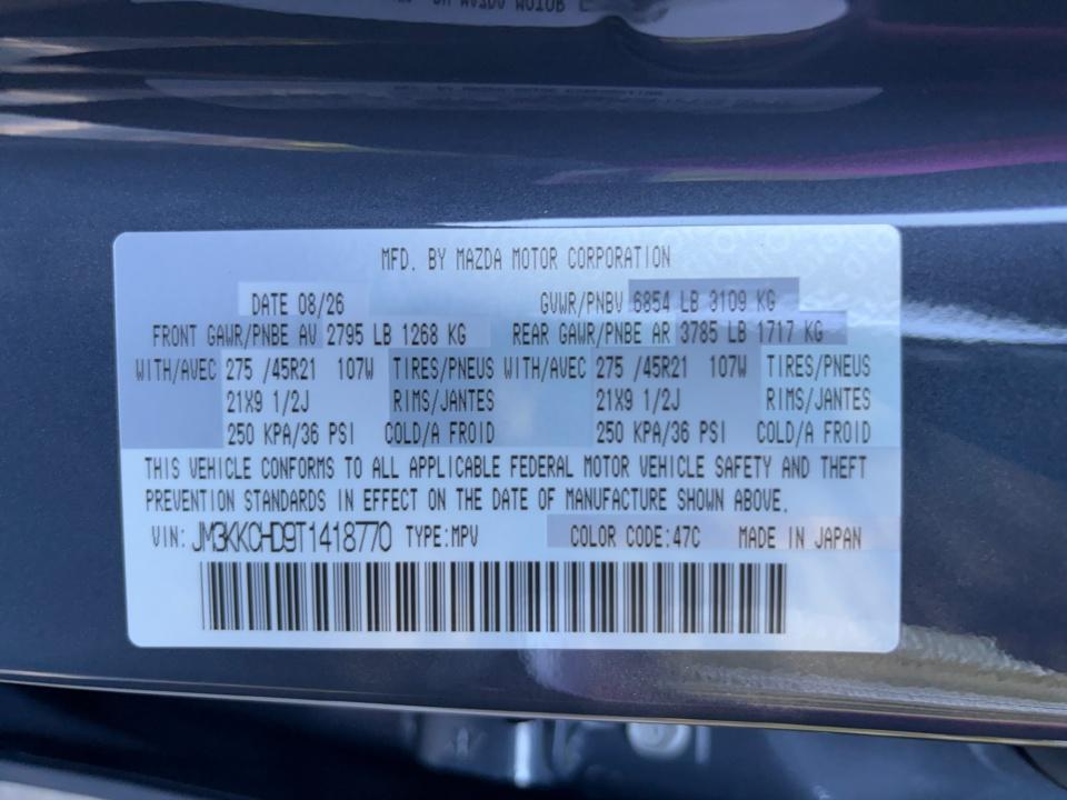 2026 Mazda Mazda CX-90 3.3 Turbo Premium Sport AWD