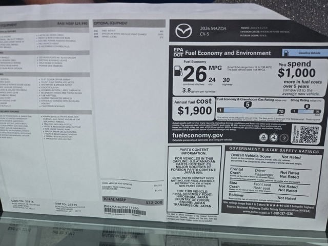 2026 Mazda Mazda CX-5 2.5 S AWD
