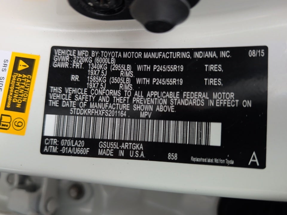 2015 Toyota Highlander Limited