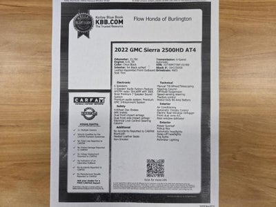 2022 GMC Sierra 2500HD AT4