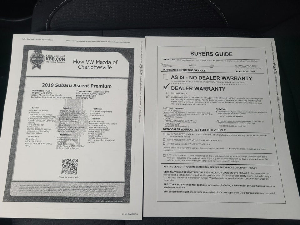2019 Subaru Ascent Premium