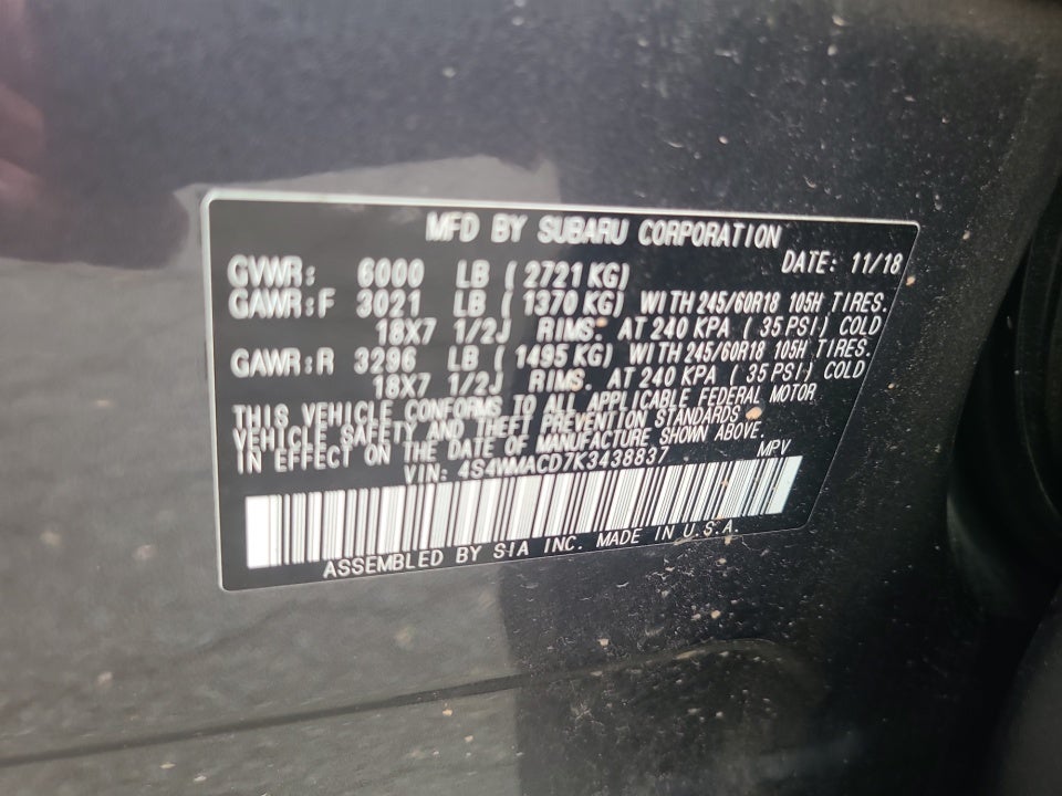2019 Subaru Ascent Premium
