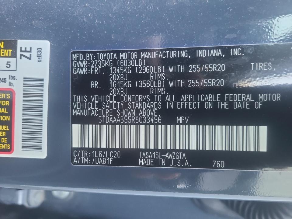 2024 Toyota Grand Highlander Limited